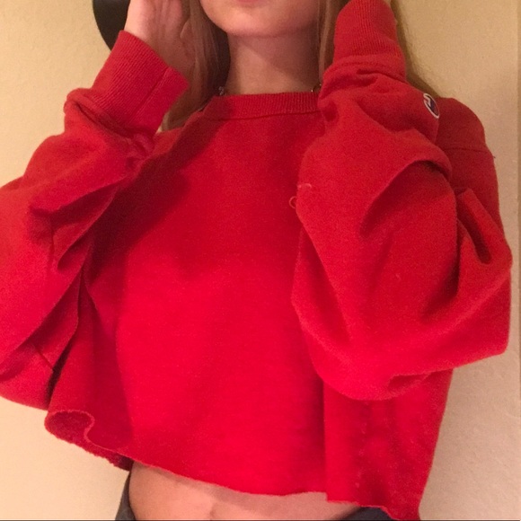 Champion Tops - cropped champion crew neck